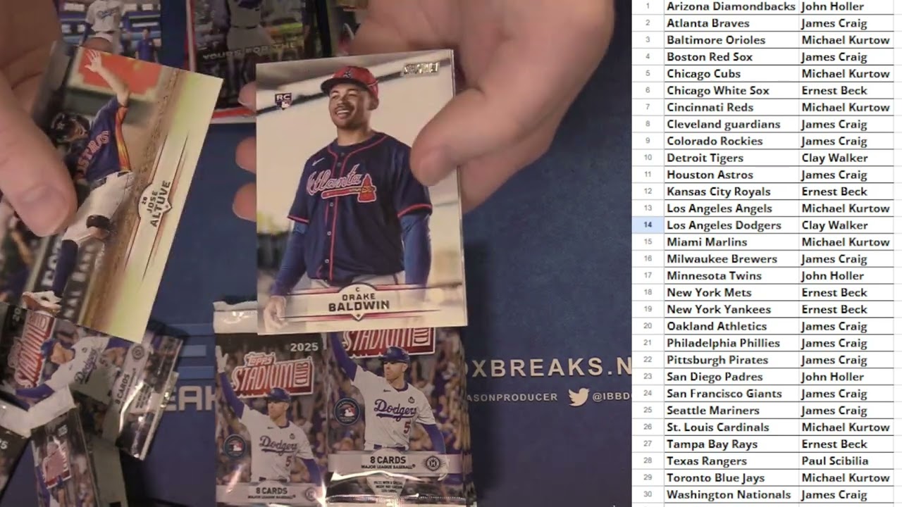 2025 Topps Stadium Club Baseball Hobby Box Break #21 LBB