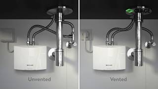 MBH – installation and mounting of the mini instant water heater at a washbasin