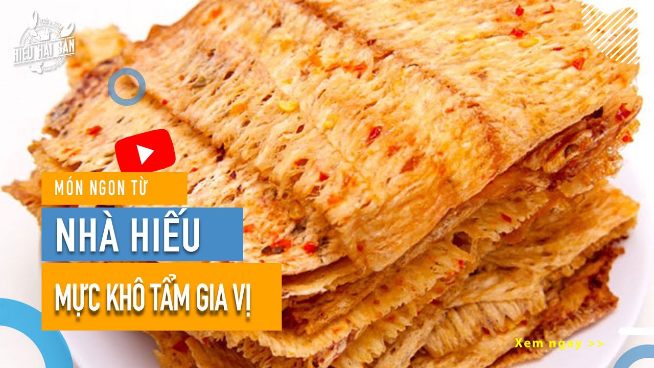 mực tẩm gia vị nha trang New 2022 Mực khô tẩm gia vị