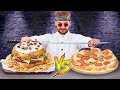 Desafío Comida Gigante / Pizza de Hamburguesas