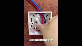 Ruban électrique liquide étanche, câble isolant en caoutchouc, colle pour