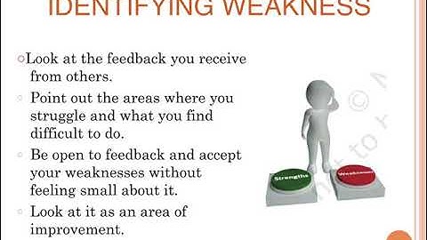Strength and Weakness analysis | NSQF | Class 9th