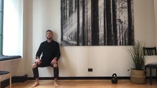 Wall squat test