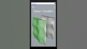 Contour + ExtrudeCrv - Rhino Tutorial #design #3dmodeling #architecture