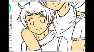 APH - Teen!Canada and Child!America Speed paint - SAI
