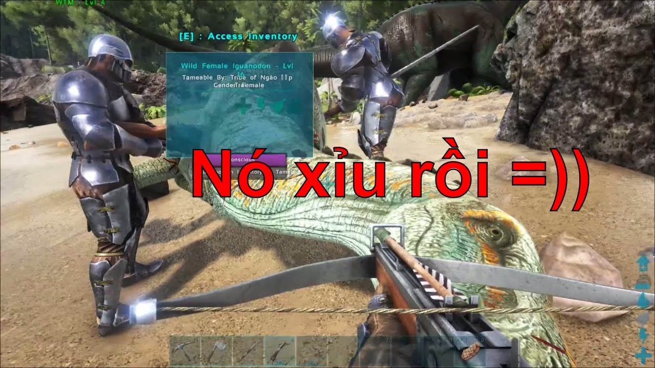 ark survival evolved ออนไลน์  New Update  ARK: Survival Evolved Online #6 - Đi Săn Cá Sấu Thời Tiền Sử Sarcosuchus =))