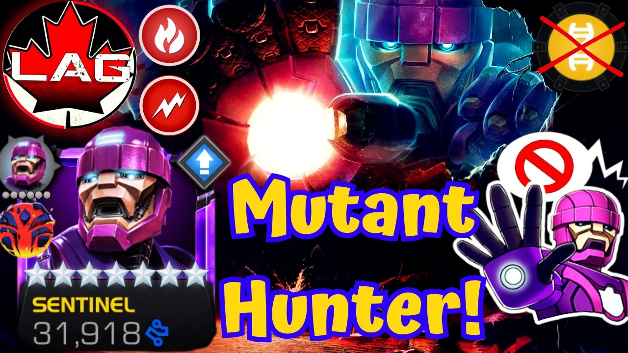 7* R3 Sentinel Definition Of TANKY!! Buffed Gameplay Showcase Hunting Down Mutants! Tech Robot! MCOC