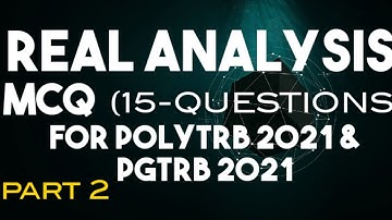 real analysis mcq for pgtrb