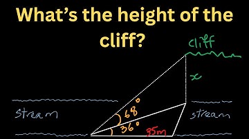 Solving a Trigonometry Problem using Two trigonometric Ratios, Geometry, Math 10.