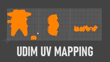 Blender Tutorial: UDIM UV MAPPING in blender 2.82a