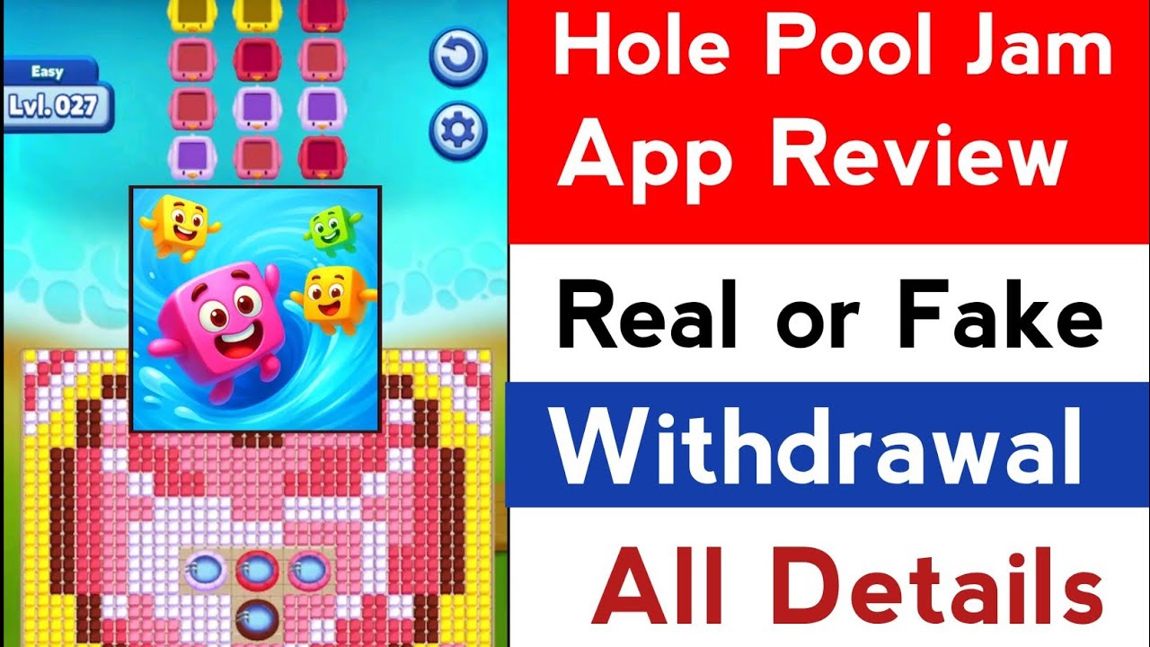 Hole Pool Jam App Real Or Fake | Hole Pool Jam App Withdrawal Proof | Hole Pool Jam App Review 