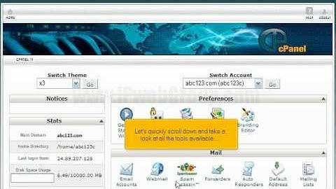 Becoming familiar and navigating around in cPanel by iPwebGroup.com
