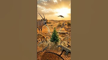 Camel saved a dying tree by giving it water #camel #ai