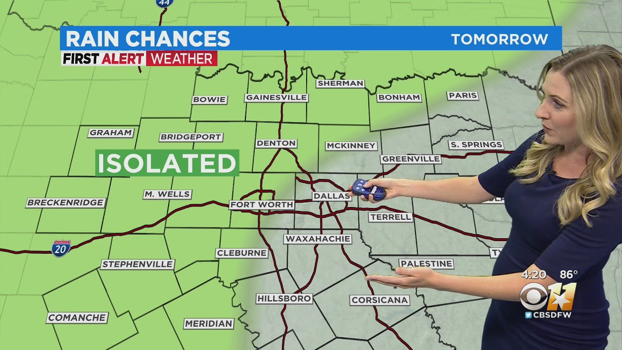 Rain chances possible for some Tuesday - YouTube