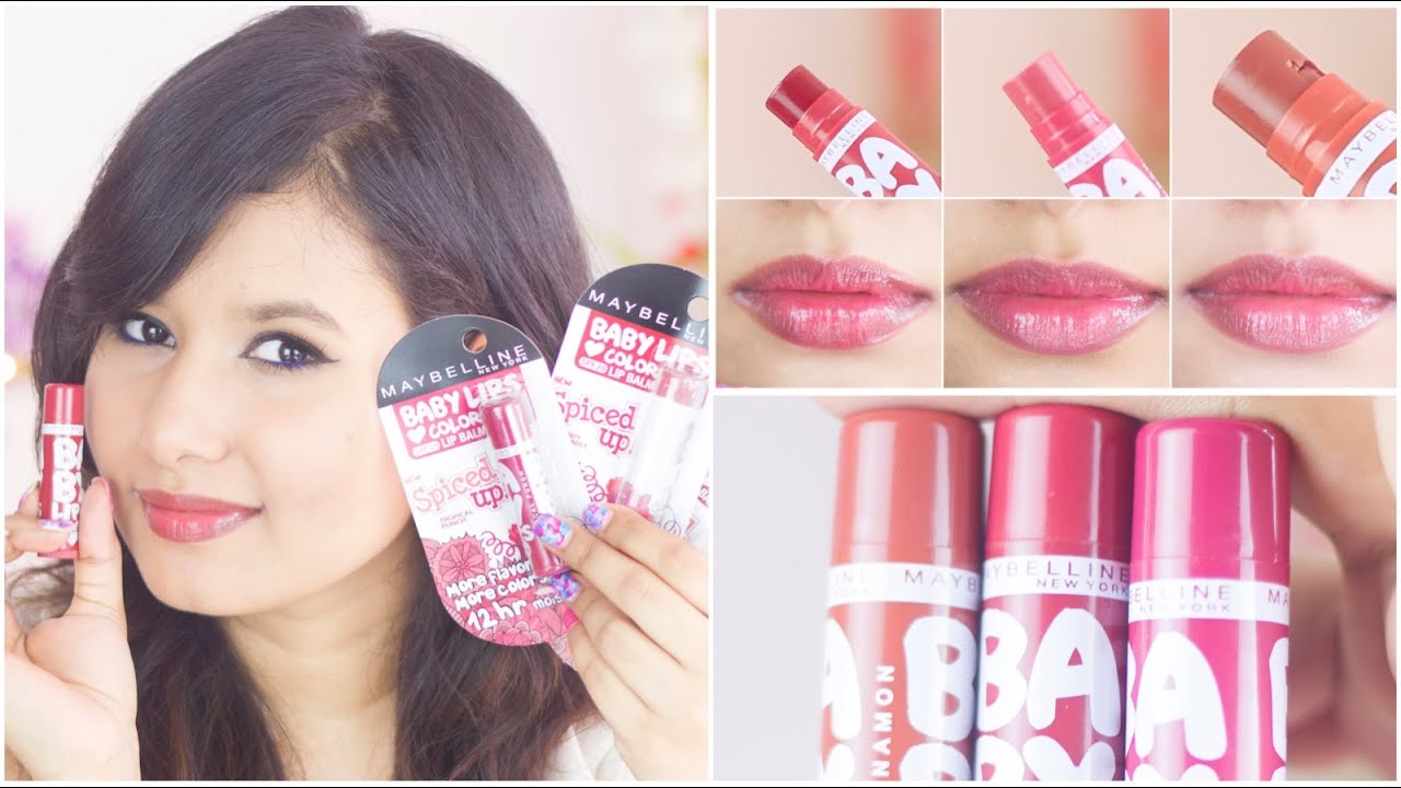 Maybelline Baby Lips Spiced Up Lip Balm Review & Swatches | Sonal Sagaraya  - YouTube