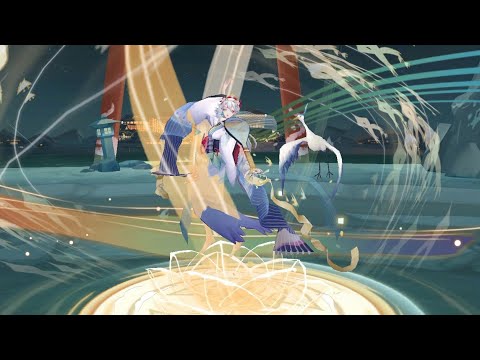 【陰陽師】緊那羅✨皮膚-青鷺雅音建模預覽cv南條愛乃│青鷺翩然至，雅音撫魂眠│SSR Kinnara│NEW SKIN!│Onmyoji