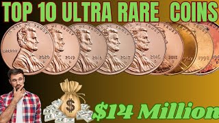 TOP 10 MOST VALUABLE PENNIES WORTH A LOT OF MONEY! PENNIES WORTH MONEY