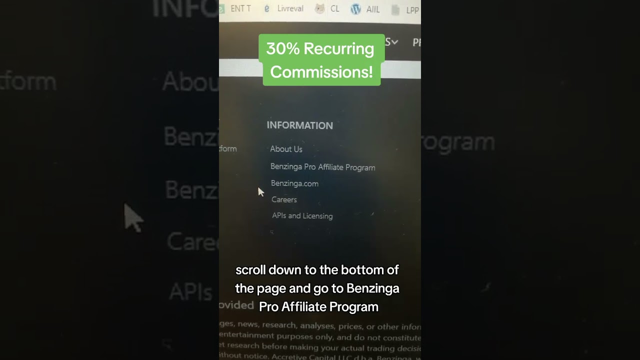 Earn 30% Commissions with Benzinga Pro Referral Program 