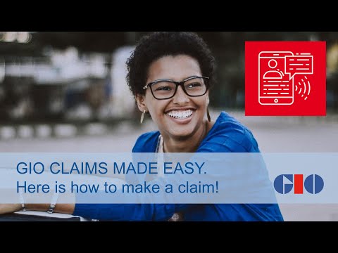 GIO claims made easy. Here is how to make a claim!