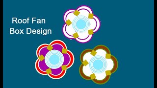 Roof fan Box p o p Ring design, Ceiling Design,pop design for fan box,roof fan box design