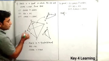 ABCD is a quadrilateral in which AD = BC and ∠DAB = ∠CBA  | Class 9 Maths Exercise 7.2