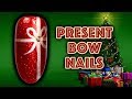 HOW TO PAINT BOWS NAIL ART | CHRISTMAS PRESENT NAILS - TASH&#39;S CHRISTMAS QUICKIES