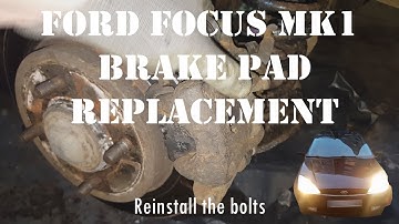 Ford Focus Rear Brake Pad Replacement MK1 no extra tools needed