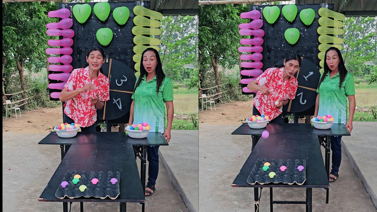 เกมหมุนเลขโยนปิงปองลุ้นรางวัล