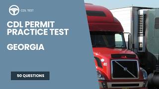 Georgia CDL Permit Practice Test - 50 Questions - 2026