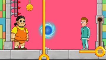 Puzzle Spy Pull The Pin Gameplay-Puzzle Spy Squid Game Mission Level 11-20 l오징어 게임에서 살아남아 탈출 l 퍼즐스파이