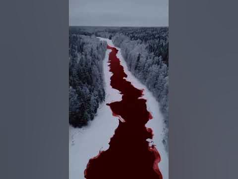 Река Искитимка в Сибири стала жутко красной после загрязнения - YouTube