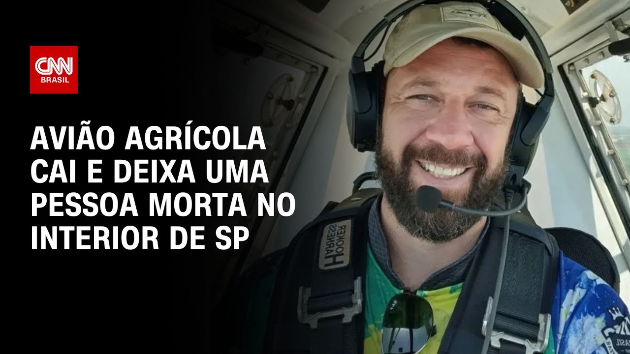 Avião agrícola cai e deixa uma pessoa morta no interior de SP | AGORA CNN