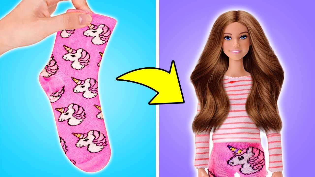Создаем гардероб мечты для Барби! 🧵30+ простых идей для одежды для кукол своими руками