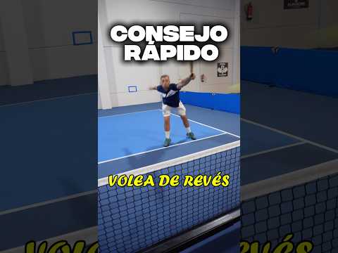 Consejo rápido para tu volea de revés 📝🔥