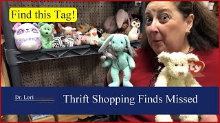 Find this Tag! Beanie Babies, Murano Glass, Fire King, Marx Toys, Avon Bottle - Thrift with Dr. Lori