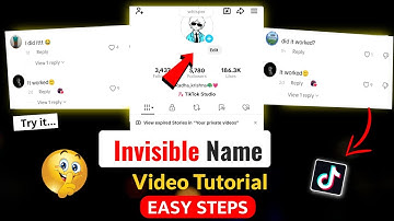 How To Make Tiktok Trending Invisible Name | Invisible name tutorial 