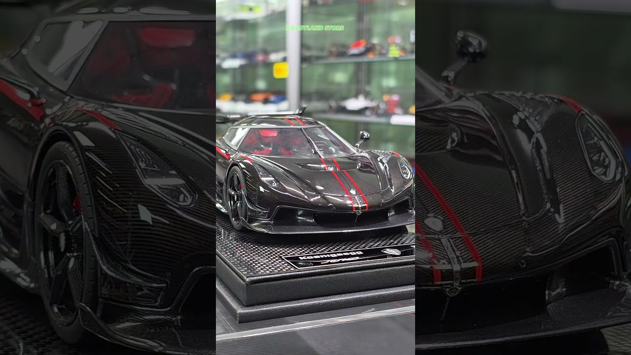 Unboxing 1/18 FrontiArt Koenigsegg Jesko Carbon Black ( Limited