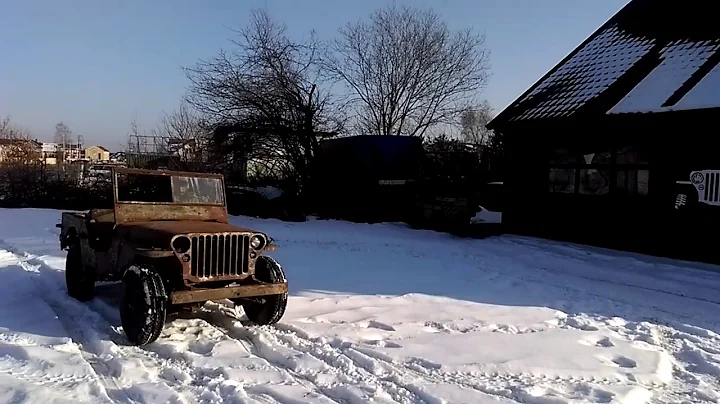Willys MB barn find , first driving