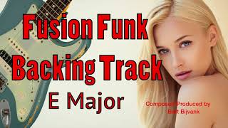Video thumbnail of "Fusion Funk Backing Track E Major A Classy Ride"