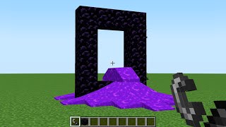 piglin iq testis it possible to go through this hole?best way to make nether portal