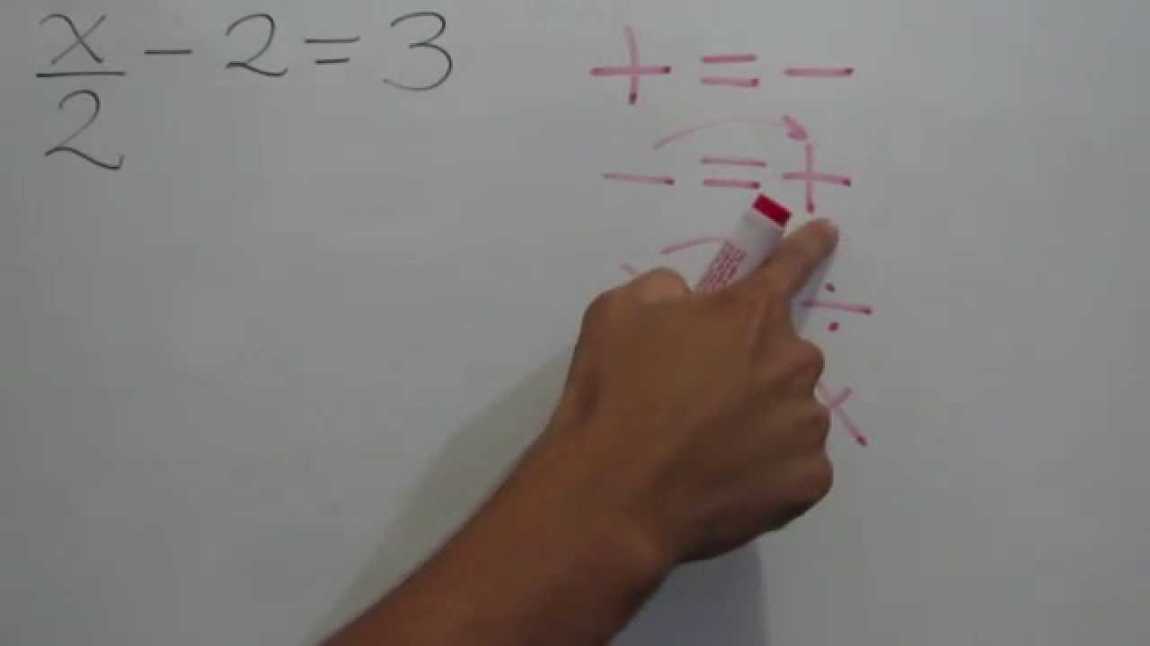 como despejar x con una fracción YouTube