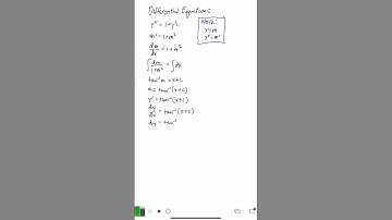 Differential Equation #shorts #math #differentialequations #differentiation #mechanicalengineering