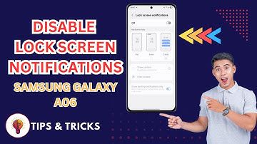 How To Disable Lock Screen Notifications On Samsung Galaxy A06 | Easy Guide!