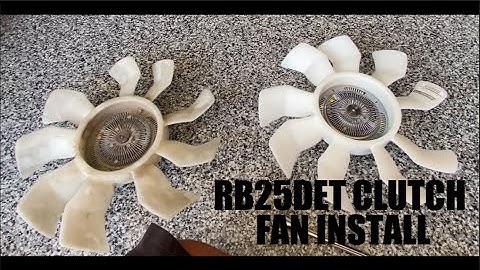 [4K] RB25DET Clutch Fan / Fan Install