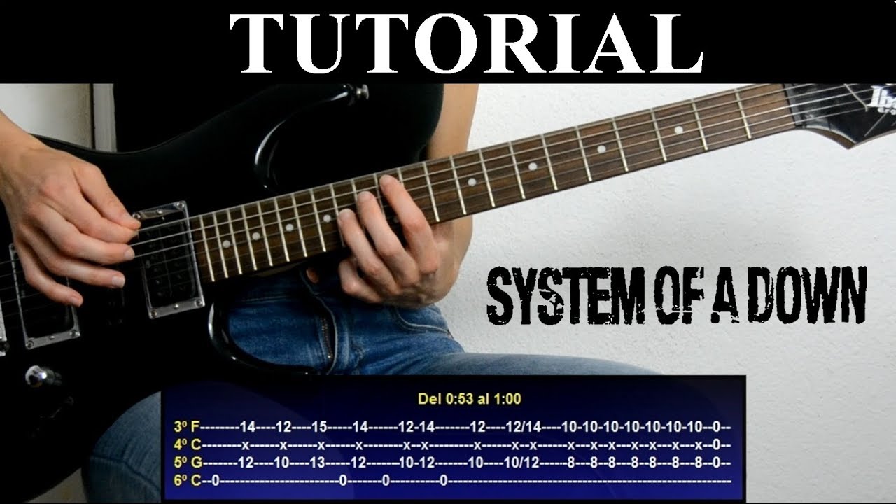 System of a Down - Spiders  Guitar Tab Playthrough 