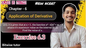 It is given at x = 1 the function x⁴ - 62x² + a x + 9 attains it