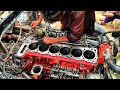 Heavy Truck Engine Seized Due to Oil Filters Wear Out || Rebuilding Hino FM 8J Dum Truck Engine