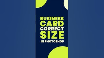 Business Card Correct Size in Photoshop #gkgraphix53