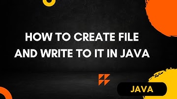 How do I create a file and write to it in java | BufferedWriter in java