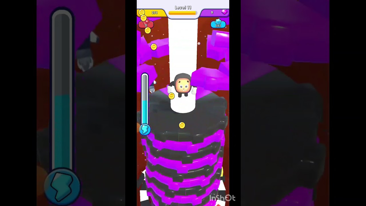 Drop stack ball game level 11 